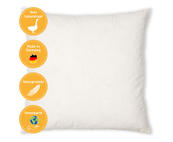 Federkissen 20 x 20 cm Kissenfüllung Gänse- und...