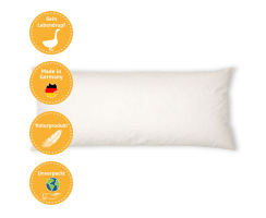 Federkissen 20 x 60 cm Kissenfüllung Gänse- und...