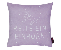 Dreams Kissen ca. 40x40cm "Reite ein Einhorn"
