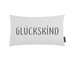 Kissen GLÜCKSKIND 30 x 50 cm  verschiedene Farben