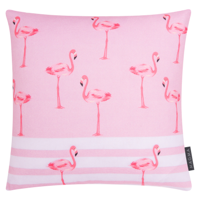 MAGMA Flamingo Kissenhülle mit Reißverschluß ca. 40x40cm