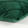 Samt-Kissenhülle NOBLESS 40 x 40 cm grün mit erhabenem Rautenmuster