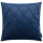 Samt-Kissenhülle NOBLESS 50x50 cm 012 dunkelblau mit erhabenem Rautenmuster