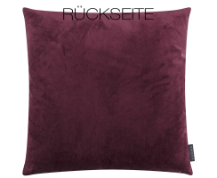 MAGMA Samt-Kissenhülle NOBLESS 50 x 50 cm weinrot...