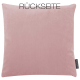 MAGMA Samt-Kissenhülle NOBLESS 50 x 50 cm altrose mit erhabenem Rautenmuster