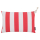 Outdoor Kissenhülle Santorin mit Öse und Kordel 40 x 60 cm 050 rot