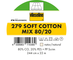 Freudenberg Vlieseline 279 Soft-Cotton Mix 80/20 Breite...