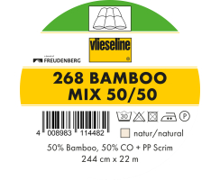 Freudenberg Vlieseline 268 Bamboo Mix 50/50 Breite 244 cm...