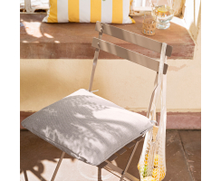 Outdoor Stuhlkissen CAPRI 44x44x4cm mit RV und Kordel