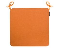 Outdoor Stuhlkissen CAPRI 44x44x4cm mit RV und Kordel orange