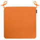MAGMA Outdoor Stuhlkissen CAPRI 44 x 44 x 4 cm mit RV und Kordel orange