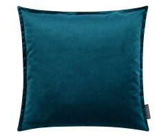 MAGMA Samt Kissenbezug MARLA mit Stehsaum 60 x 60 cm petrol