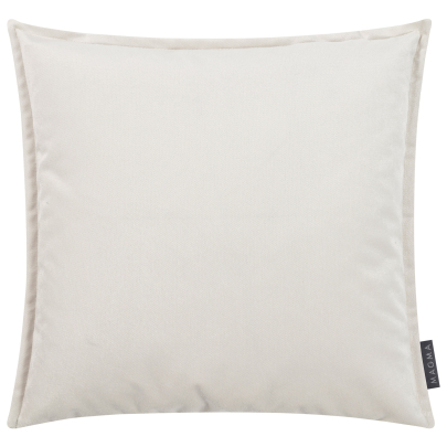 MAGMA Samt Kissenbezug MARLA mit Stehsaum 60 x 60 cm elfenbein