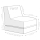SITTING POINT Outdoor Sitzsack / Liege OUTSIDE TWIST ca. 90x70x80cm / als Liege 180x70x60cm