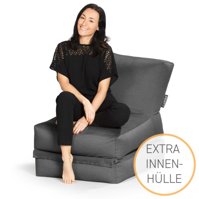 MAGMA SITTING POINT Outdoor Sitzsack / Liege OUTSIDE TWIST anthrazit