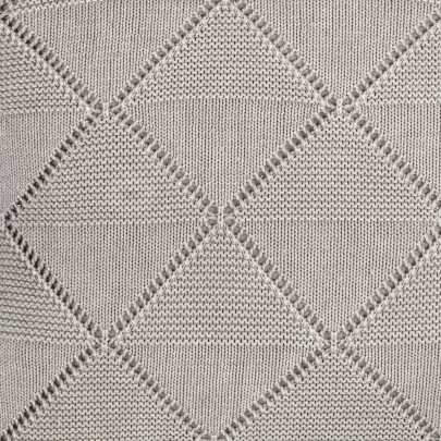 MAGMA Jacquard Kissenhülle PURL 50 x 50 cm taupe