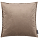 MAGMA Samt Kissenbezug MARLA mit Stehsaum 60 x 60 cm taupe