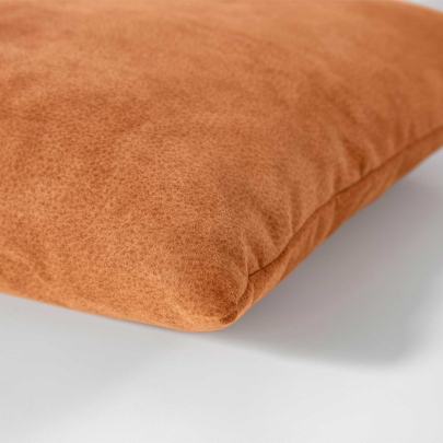 MAGMA Kissenhülle INDIANA aus Lederimitat 40 x 40 cm caramel