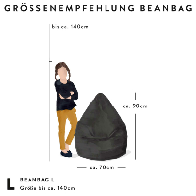 SITTING POINT BeanBag FUSSBALL Sitzsack L ca. 120L