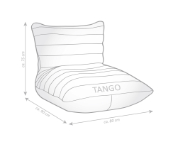 SITTING POINT Sitzsack CANVAS TANGO 007 anthrazit