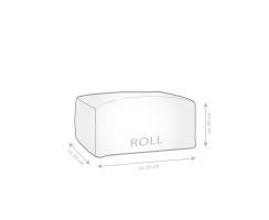 SITTING POINT Sitzsack WOLLY ROLL 080 natur