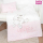 Babybettwäsche  Set aus Bio-Baumwolle “Kleiner Lieblingsmensch” babybest® rosa Renforcé