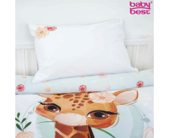 Babybettwäsche Set aus Bio-Baumwolle Giraffe babybest®