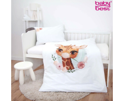 Babybettwäsche Set 100 x 135 cm aus Bio-Baumwolle...