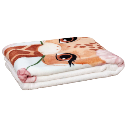 babybest® Baby Microfaser Kuscheldecke Giraffe 75 x 100c m