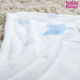 HERDING Baby Kuscheldecke Kleiner Lieblingsmensch 75 x 100 cm blau