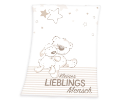 HERDING Baby Lieblingsmensch 75x100cm Microfaser...