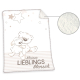 babybest® 75 x 100 cm Baby Kleiner Lieblingsmensch Wendedecke Lammfelloptik