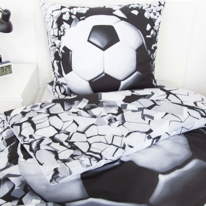 HERDING Young Collection 3D Fußball Bettwäsche