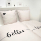 Partnerbettwäsche beige Bettwäsche Set Partner HERDING HOME 135 x 200 cm / 2x 80 x 80 cm