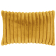 MAGMA Samt-Kissenhülle RAYA Fellimitatstreifen 40 x 60 cm senf