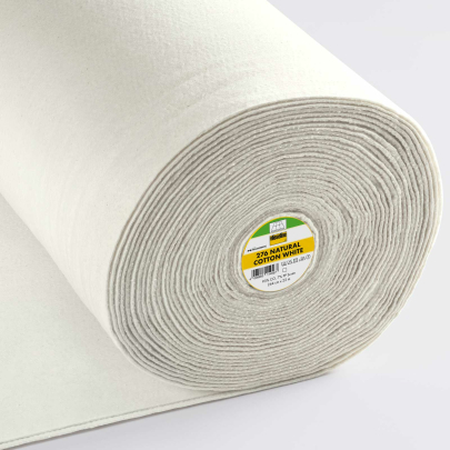 Freudenberg Vlieseline 276 Natural Cotton White Breite 277 cm | Rolle 27 Meter  | Weiß