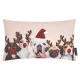 MAGMA Kissen XMAS DOGS 30 x 50 cm beige