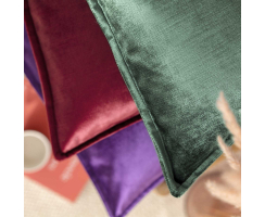 MAGMA Kissenhülle SHINY mit Stehsaum 30 x 50 cm marsala