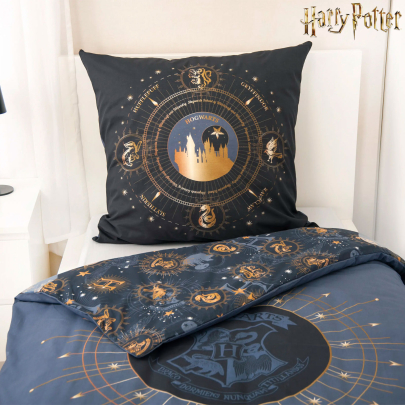Harry Potter Wende-Bettwäsche Stars Renforcé 135 x 200 cm / 80 x 80 cm