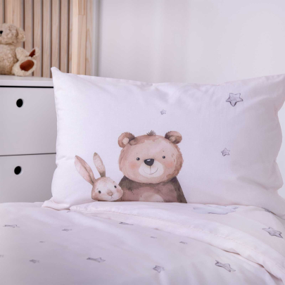 HERDING Kinderbettwäsche 100 x 135 cm Ballonfahrt Renforcé