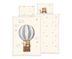 Babybettwäsche 100x135cm Ballonfahrt babybest®...