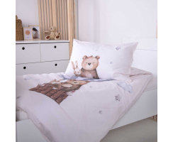 HERDING Kinderbettwäsche 100 x 135 cm Ballonfahrt...