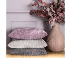 Flauschcord Kissenhülle SHARA 60 x 60 cm rose