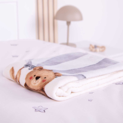 babybest® Baby Kuscheldecke Ballonfahrt 75 x 100 cm