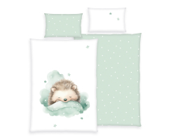 Babybettwäsche Set 100 x 135 cm Kleiner Igel...