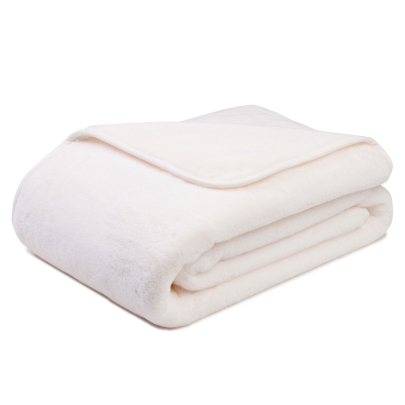 Gözze Merino-Feeling Kuscheldecke XXL 220 x 240 cmn wollweiß