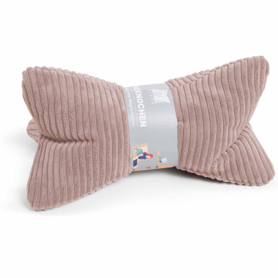 Flauschcord Leseknochen SHARA 42 x 22 cm rose