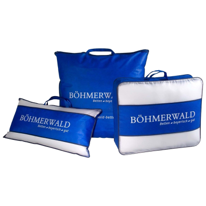 BÖHMERWALD 200 x 220 cm Daunendecke Kassettenbett EXQUISIT Extra Warm ****