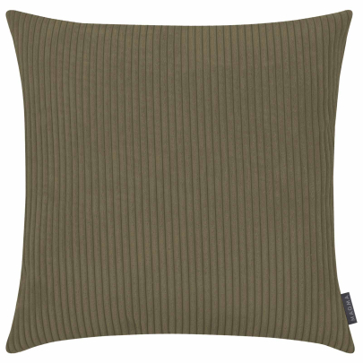 Flauschcord Kissenbezug SHARA 60 x 60 cm oliv