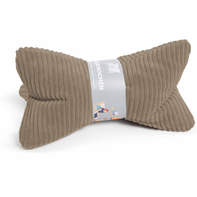 MAGMA Flauschcord Leseknochen SHARA 42 x 22 cm taupe